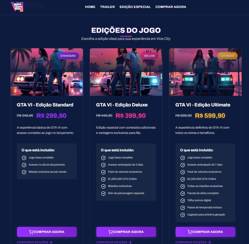 🚨 SITE FAKE DE PRÉ-VENDA - GTA 6 🚨